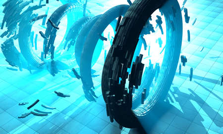 3D rendering of hi tech concept background
