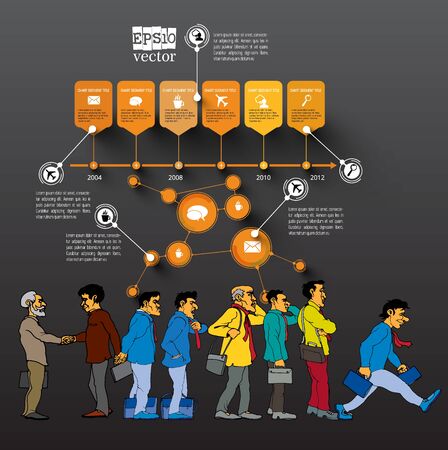 Business infographic elements data visualization vector designのイラスト素材
