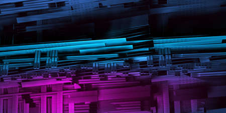 3D rendering of abstract technology concept background ready for presentation
