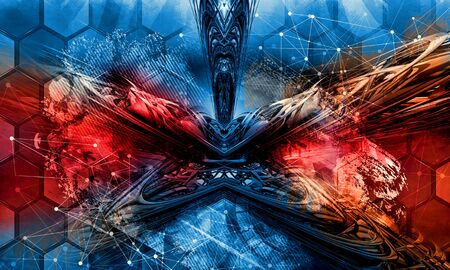 Abstract technology digital hi techの写真素材