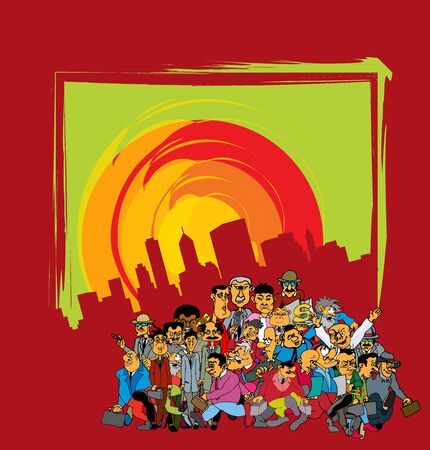 Business infographic layout. Design colorful presentation templatesのイラスト素材