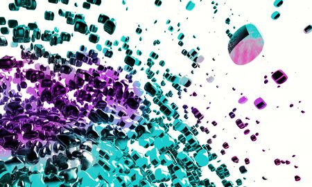 3D rendering of abstract technology concept background