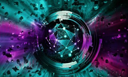 Abstract technology digital hi tech