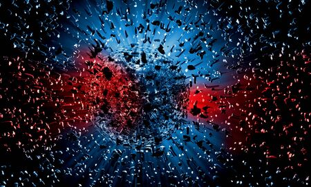 3D rendering of abstract digital technology background