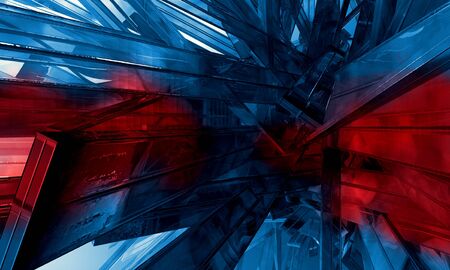 3D rendering of digital technology concept. Ready for banner