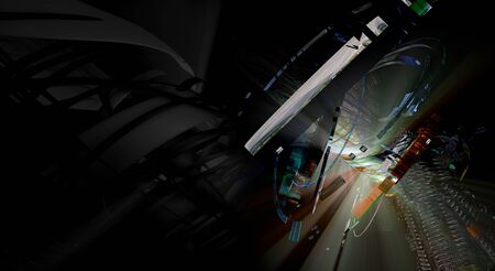3D rendering of abstract technology concept background
