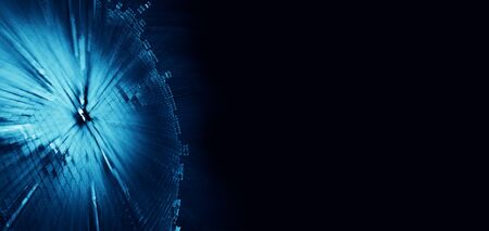 3D rendering of abstract technology digital hi tech concept