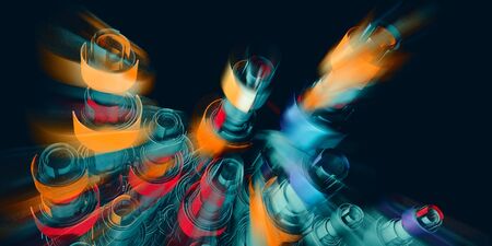 3D rendering of technology backgroundの写真素材