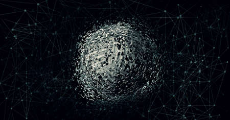 3D rendering of futuristic backgroundの写真素材