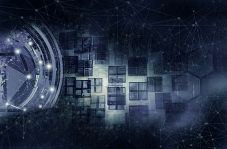 3D rendering of futuristic background