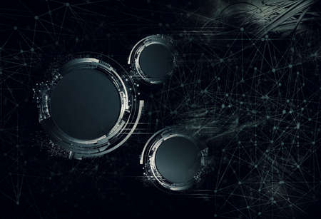 3D rendering of futuristic background