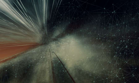 3D rendering of futuristic background