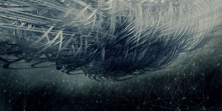 3D rendering of abstract technology concept