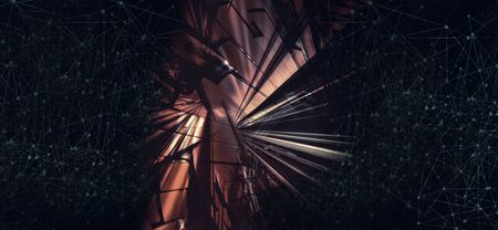 3D rendering of abstract technology concept background