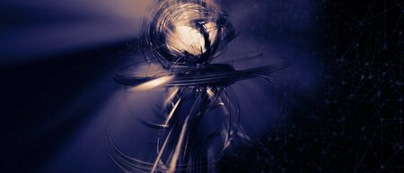 3D rendering of abstract technology digital hi tech background