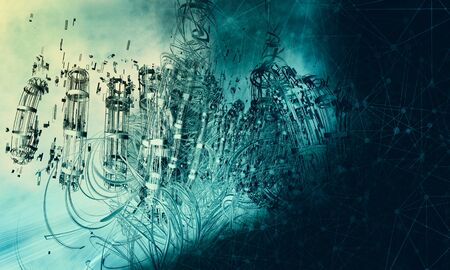Technology concept background ready for presentation