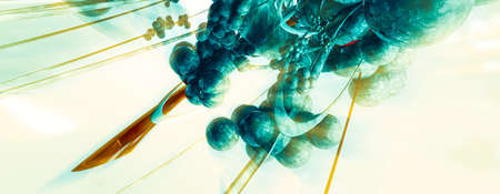 3D rendering of abstract technology concept backgroundの写真素材