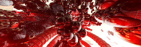 3D rendering of digital technology backgroundの写真素材