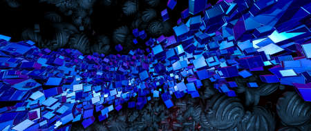 3D rendering of abstract digital technology background