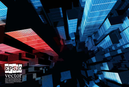 Big data connection complex. Data visual concept. Graphic abstract background. Vector illustrationのイラスト素材