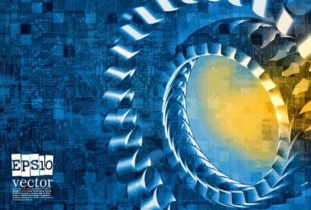 Abstract technology concept background ready for presentation, vectorのイラスト素材