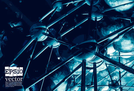 Abstract technology concept background ready for presentationのイラスト素材