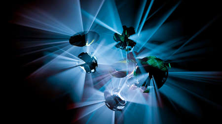 3D rendering of abstract digital technology background