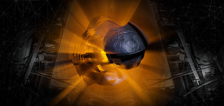 3D rendering of abstract technology concept background