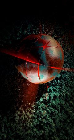 3D rendering of abstract technology concept background