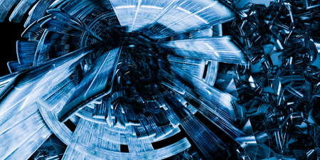 3D rendering of abstract technology conceptの写真素材