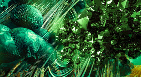 3D rendering of abstract technology conceptの写真素材