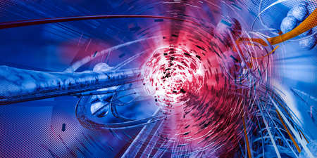 3D rendering of abstract technology concept