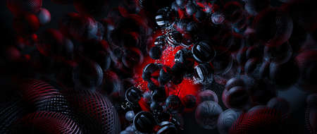 Abstract technology concept background, 3D illustrationの写真素材