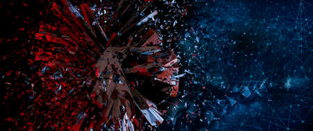 3D rendering of abstract technology concept