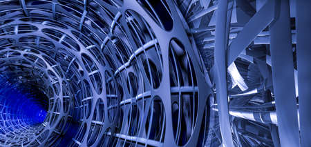 3d illustartion of science technology concept. Communication networkの写真素材