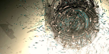 3D rendering of abstract technology concept background
