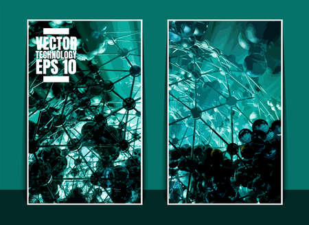 Vector of science technology concept. Communication networkのイラスト素材