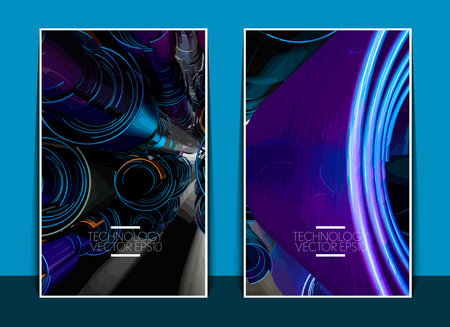 Vector of science technology concept. Communication networkのイラスト素材