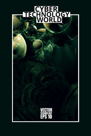 Vector of science technology concept. Communication networkのイラスト素材