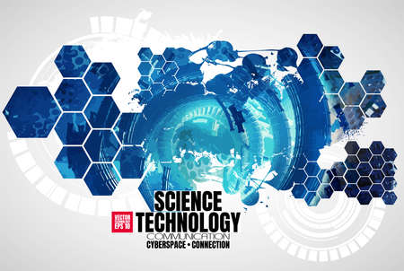 Abstract technology concept background ready for presentation, vectorのイラスト素材