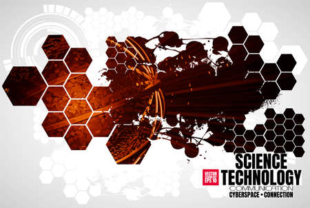 Abstract technology concept background ready for presentation, vectorのイラスト素材