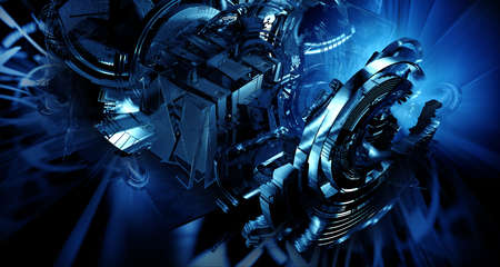 Abstract technology concept background ready for presentation or poster