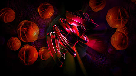 3D illustration of abstract technology digital hi tech concept ready for banner background