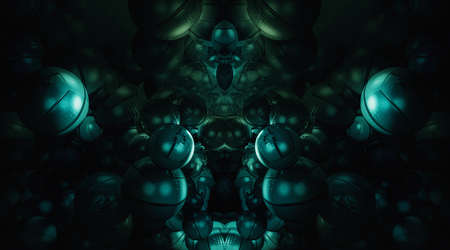 3D illustration of abstract technology digital hi tech concept ready for banner background