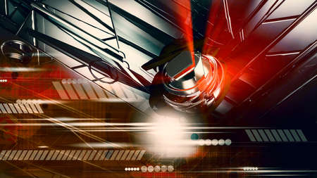 3D rendering of abstract technology concept background