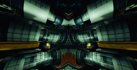 3D rendering of abstract technology concept background