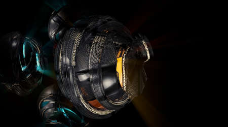 3D rendering of abstract technology concept background