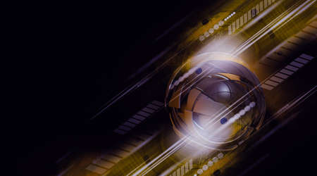 3D rendering of abstract technology concept background