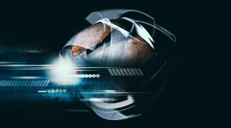 3D rendering of abstract technology concept background