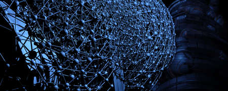 3D rendering of abstract technology concept background